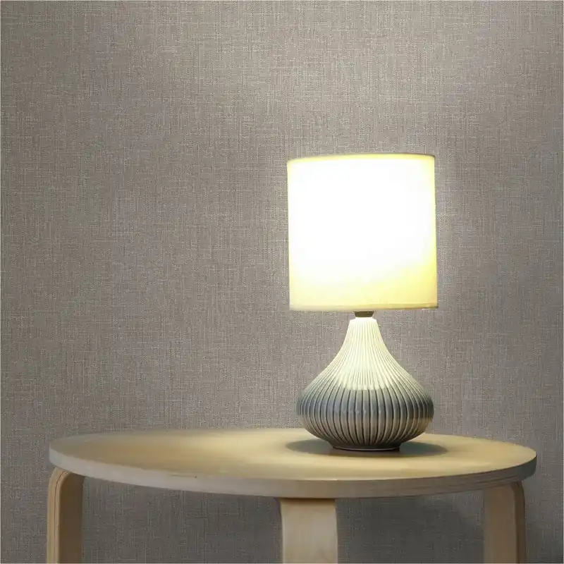 Tapete Uni M1-No.11420 | Vliestapete einfarbig | Grau | Textilstruktur | Wohnzimmer | Schlafzimmer Top-Seller