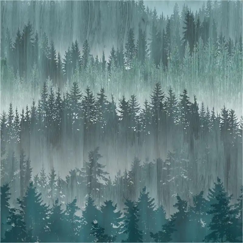Direkt Vom Hersteller Tadessi Fototapete Waldtapete M1-No.11586 Digitaldruck Tapete Blau Grau - Wohnzimmer Schlafzimmer