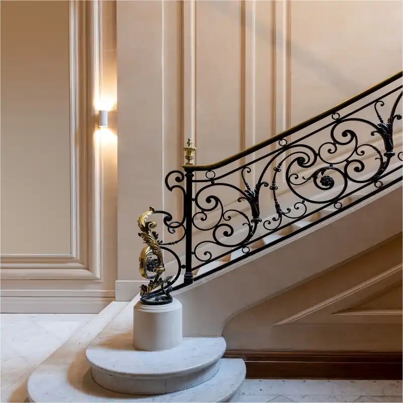 Tadessi Fototapete Klassisch M1-No.12073 Digitaldruck Tapete Beige Creme - Treppenaufgang Wohnzimmer Aktuell