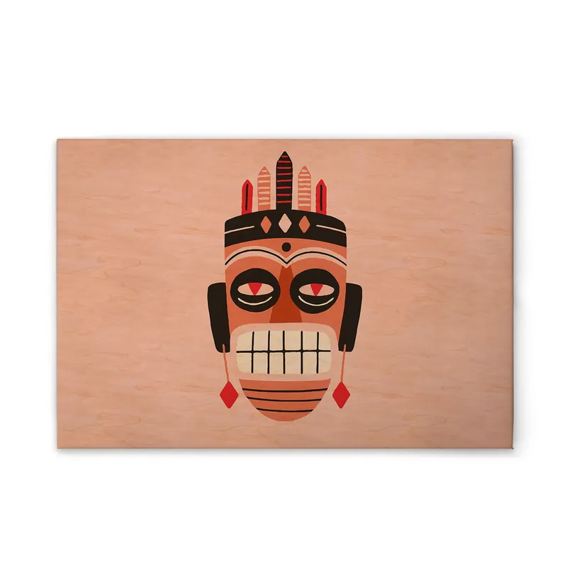 Aktuell Tadessi Leinwandbild Ethno Stil - 75 x 50 cm - M1-No.51298 - Keilrahmen in Orange Rosa