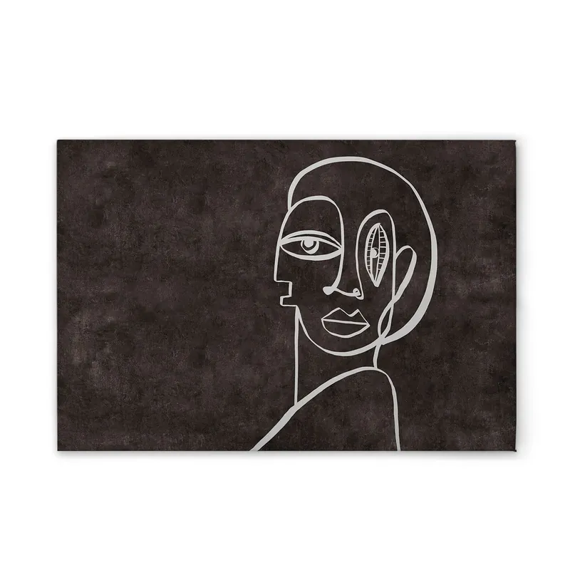 Wochenendangebot Tadessi Leinwandbild Minimalistisch Oneliner - 120 x 80 cm - M1-No.51325 - Keilrahmen