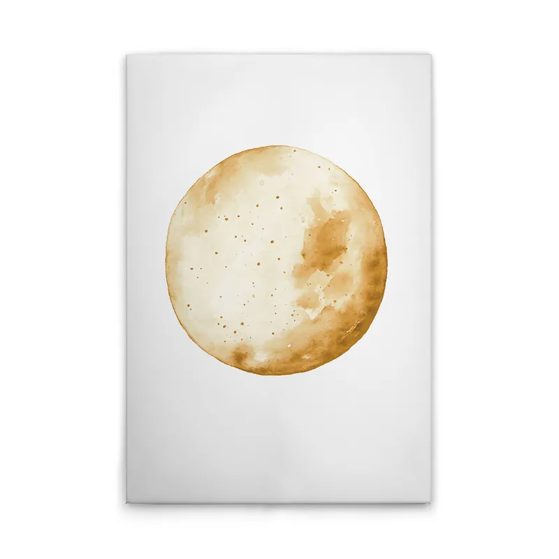 Sofort Bestellen Tadessi Leinwandbild Goldener Mond - 50 x 75 cm - M1-No.52211 - Keilrahmen in Weiß Gelb