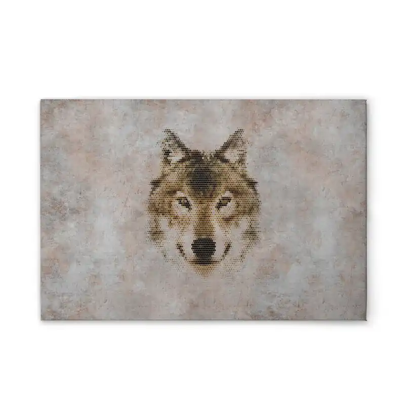 Aktuell Tadessi Leinwandbild Big Three Wolf - 75 x 50 cm - M1-No.50968 - Keilrahmen in Grau Beige