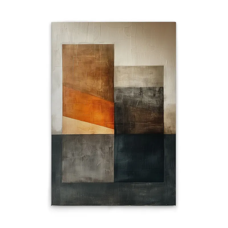 Tadessi Leinwandbild Block Art Flächen - 30 x 45 cm - M1-No.52239 - Keilrahmen in Beige Orange Beliebt