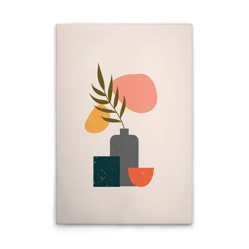 Wochenendangebot Tadessi Leinwandbild Japandi Bild - 40 x 60 cm - M1-No.51619 - Keilrahmen in Creme Bunt