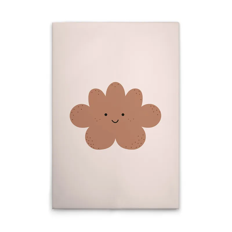 Tadessi Leinwandbild Wolke Kinderzimmer - 60 x 90 cm - M1-No.51741 - Keilrahmen in Beige Braun Günstig