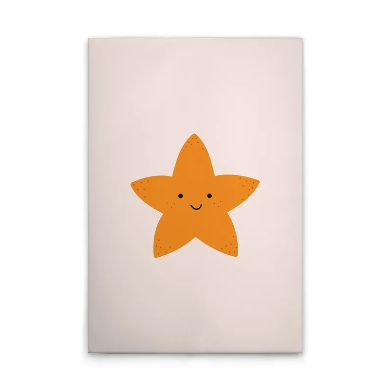Tadessi Leinwandbild Stern Kinderzimmer - 60 x 90 cm - M1-No.51751 - Keilrahmen in Beige Gelb Nur Für Kurze Zeit