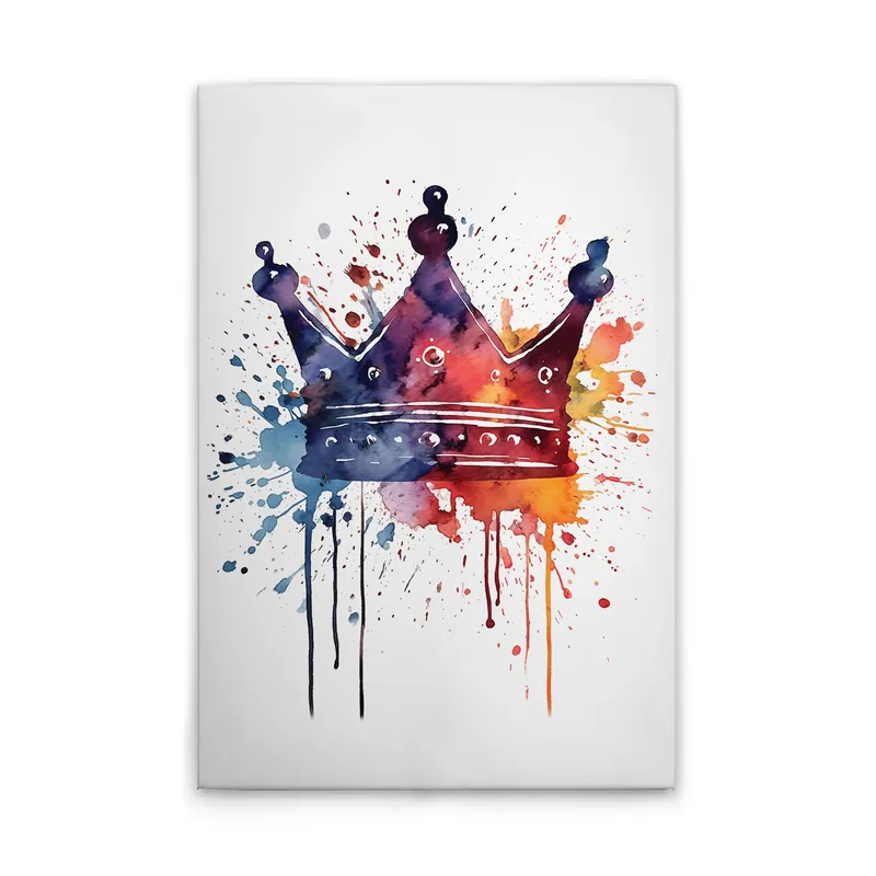 Tadessi Leinwandbild Farbenfrohe Krone - 60 x 90 cm - M1-No.52182 - Keilrahmen in Bunt Sonderaktion