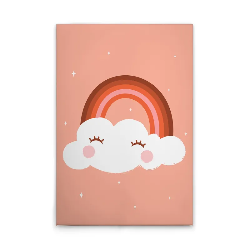 Abverkauf Tadessi Leinwandbild Einhorn Rosa Wolke - 50 x 75 cm - M1-No.51500 - Keilrahmen in Rosa Weiß
