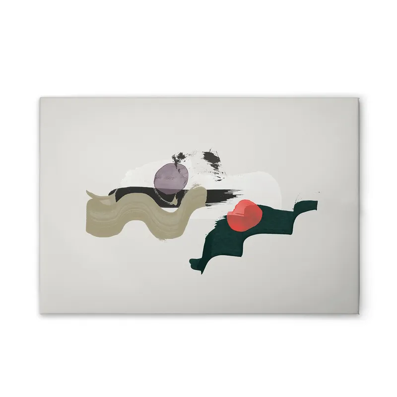 Top-Seller Tadessi Leinwandbild Abstrakte Kunst - 75 x 50 cm - M1-No.51213 - Keilrahmen in Bunt Creme