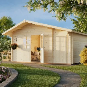 2 Raum Gartenhaus Emma 4 / 14,2 m² Heißes Angebot