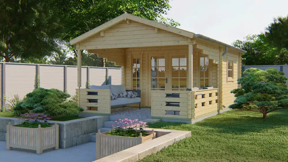 Gartenhaus mit Terrasse Sanstrov ISO Neuheit