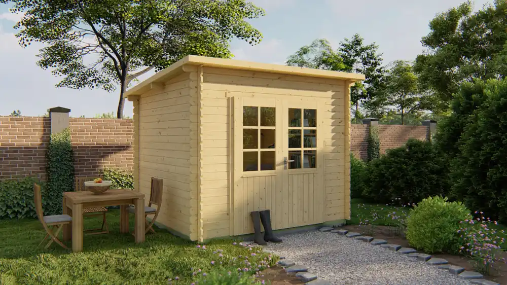 Rabatt Garten- und Gerätehaus Mila mit Pultdach
