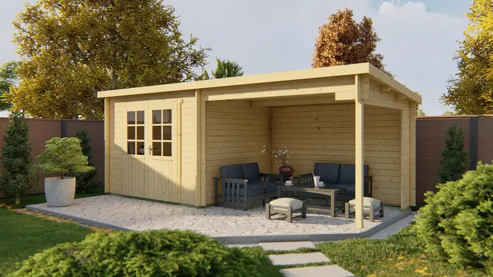 Gartenhaus Freddy mit Seitendach Versand Am Gleichen Tag