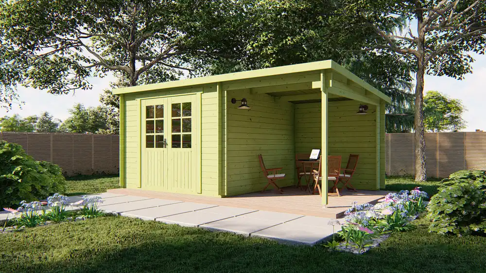 Gartenhaus Dora mit Anbau Sonderaktion