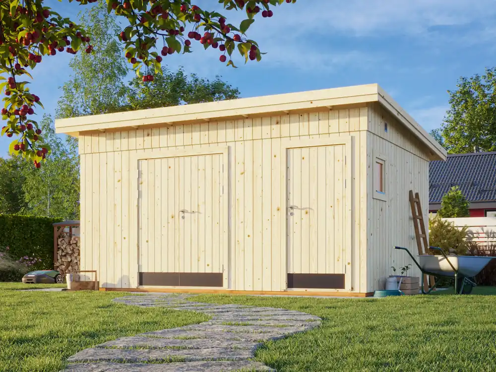Preis Gesenkt 2-Raum-Gartenhaus Kalle 2 / 13,5 m²