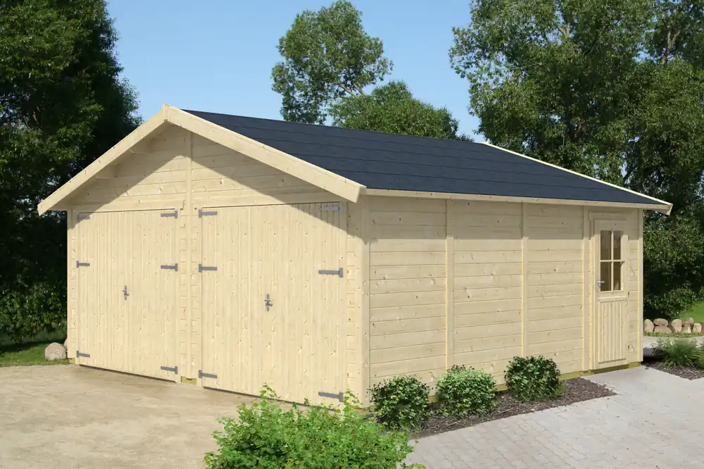 Doppelgarage aus Holz Varberg 3 Mega-Angebot