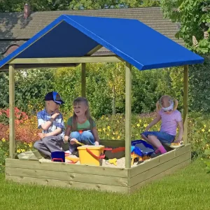 Begrenztes Angebot Sandkasten mit Dach Sophie 152x152cm
