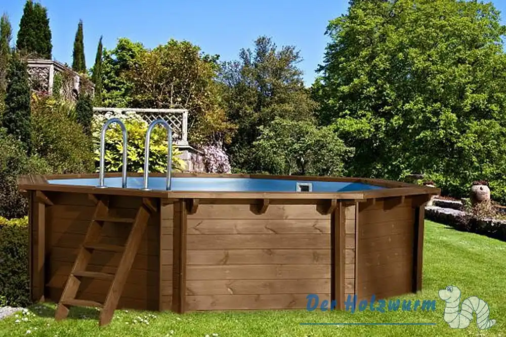 Holzpool Bali 8-eckig Ø 440 cm Knallerangebot