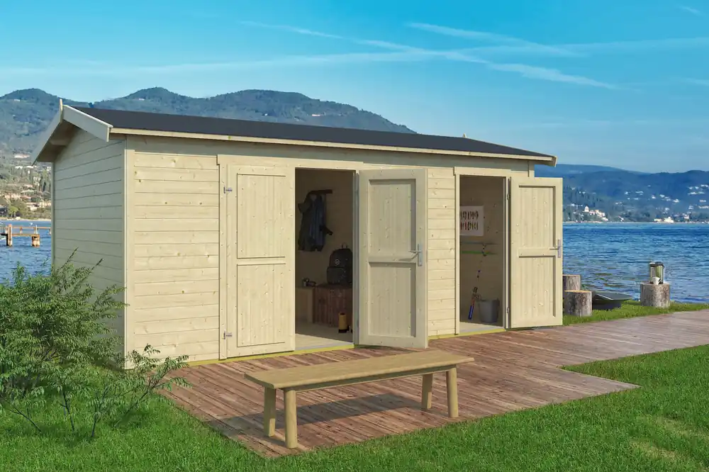 2-Raum-Gartenhaus Tuvalu XL Preis Gesenkt