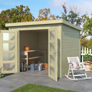 Gerätehaus Zambezi 3 mit Pultdach Neu Im Sortiment