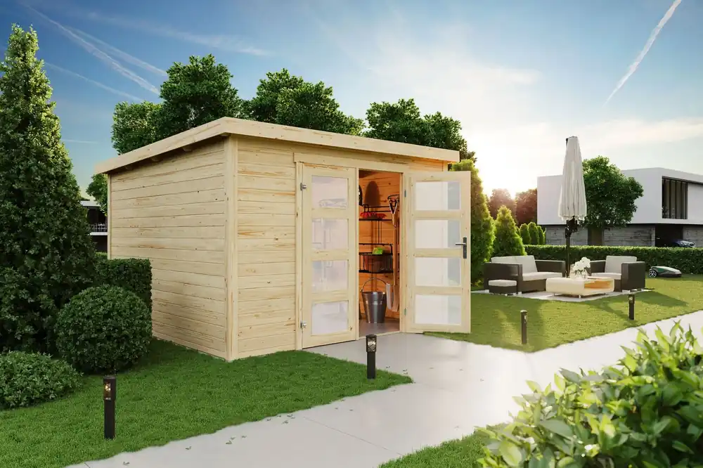 Kracherpreis Gartenhaus Zambezi 7 mit Pultdach