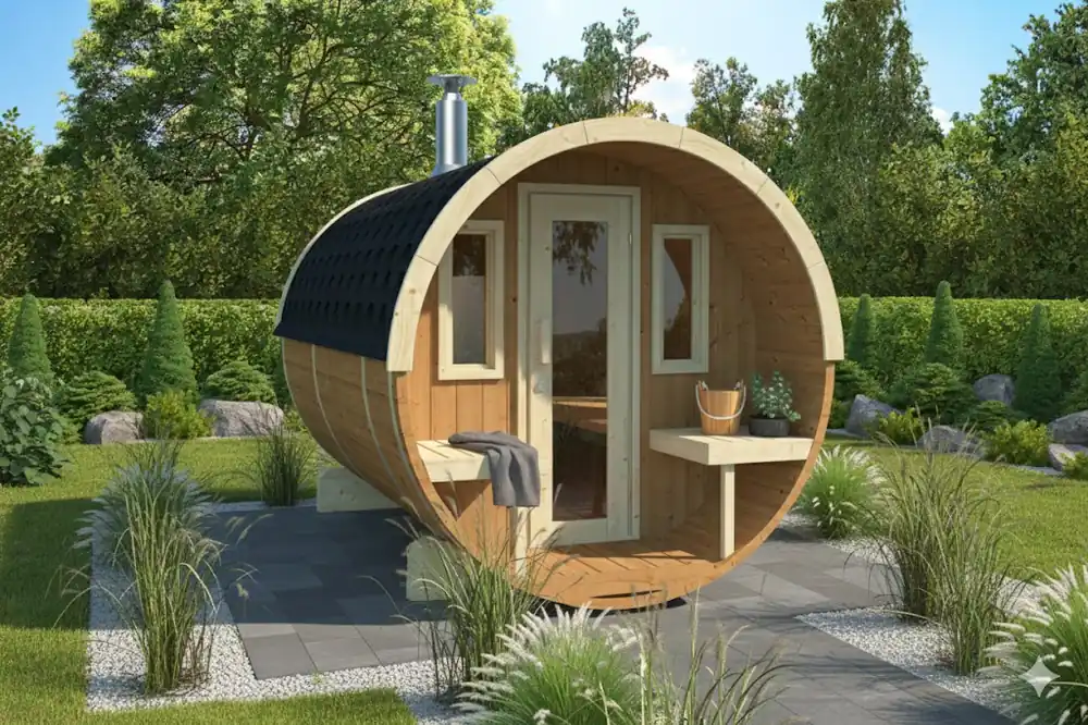Saunafass Westerwald 300 Thermoholz Aktuell