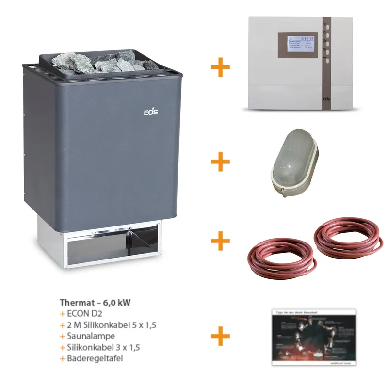 Highlight Elektro-Saunaofen-Set 6,0 W