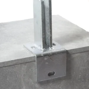 Garantierte Lieferung Pfostenträger L-Steine für Doppelstabmatten-Pfosten 40x60 mm