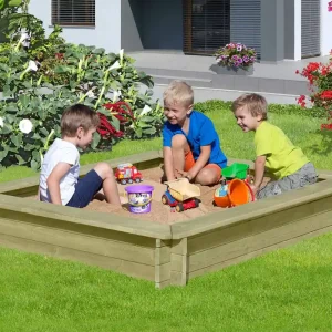 Sandkasten BONNY 180x180 cm Schneller Versand