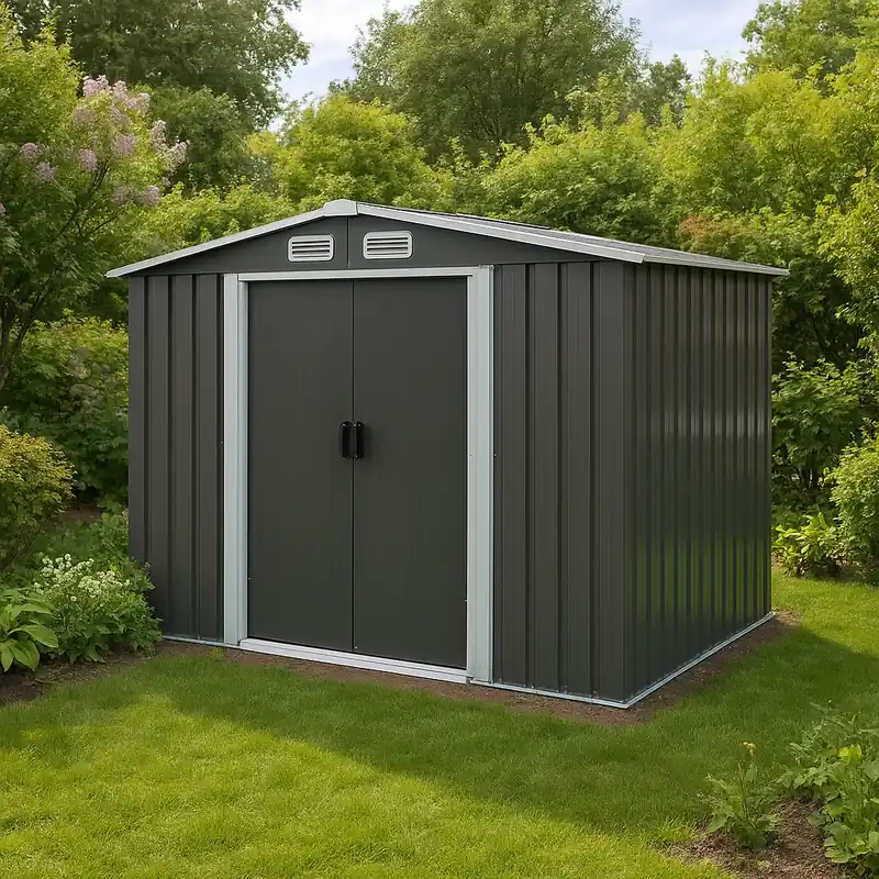 Markenware Metall-Gartenhaus Yan