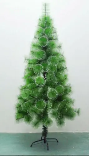 Markenprodukt Künstlicher Weihnachtsbaum - Grün mit weißen Spitzen (Schneeeffekt)