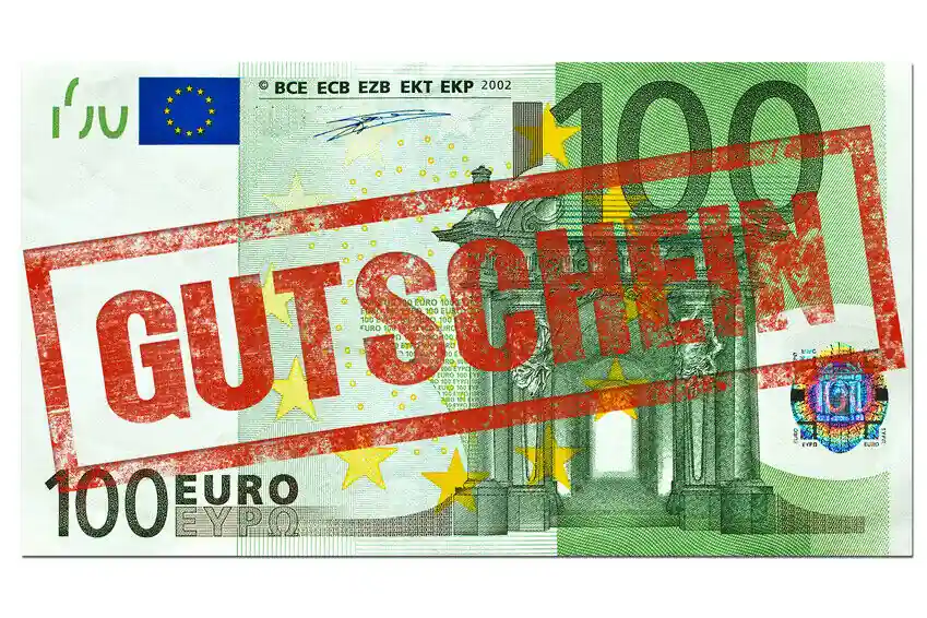 100 Euro Gutschein als Geschenk Begrenztes Angebot