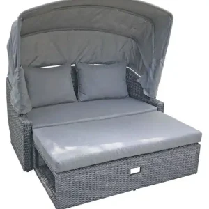 Funktionssofa Monte Carlo mit Sonnendach aus Kunststoffgeflecht mit Alugestell Sonderangebot