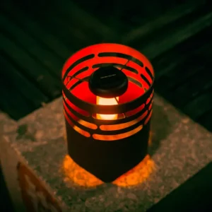 Solarlampe Feuerkorb 25 cm mit flackernden LEDs Sonderaktion