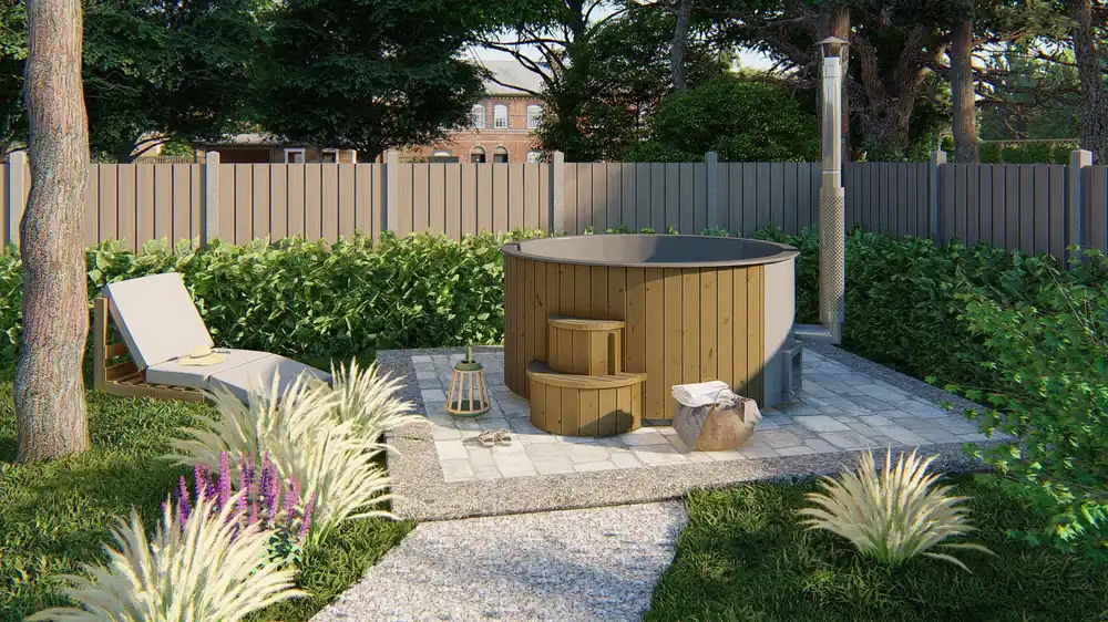 Preisknaller Hot Tub Ø 226 cm Parana Deluxe XL mit Innenwanne und Thermoabdeckung