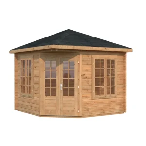 Schneller Versand 5-Eck-Gartenpavillon Melanie 2 ISO / 9,9m²
