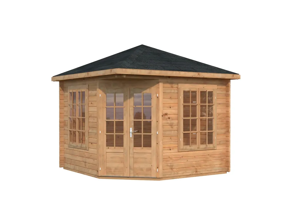 Schneller Versand 5-Eck-Gartenpavillon Melanie 2 ISO / 9,9m²