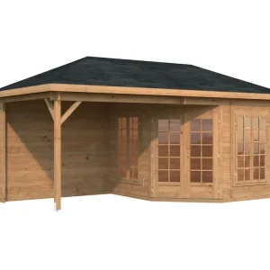 5-Eck-Gartenpavillon Melanie 4 / 7,0+8,1m² Billig