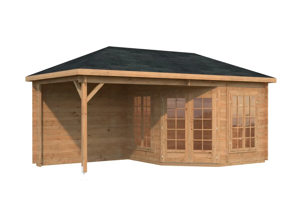 5-Eck-Gartenpavillon Melanie 4 / 7,0+8,1m² Billig