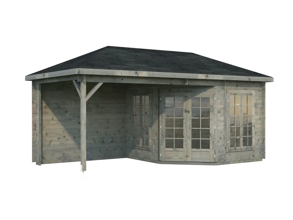 5-Eck-Gartenpavillon Melanie 4 / 7,0+8,1m² Finale Aktion