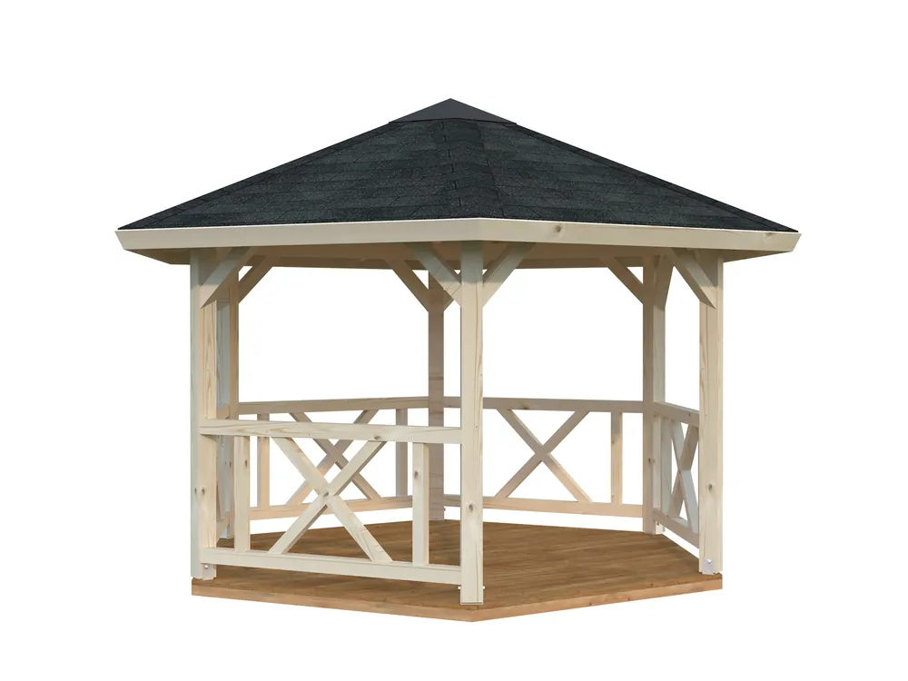 6-Eck-Gartenpavillon Betty 3 / 9,9 m² Kracherpreis