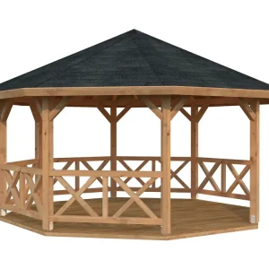 Preis Gesenkt 8-Eck-Gartenpavillon Betty 4 / 18,0m²