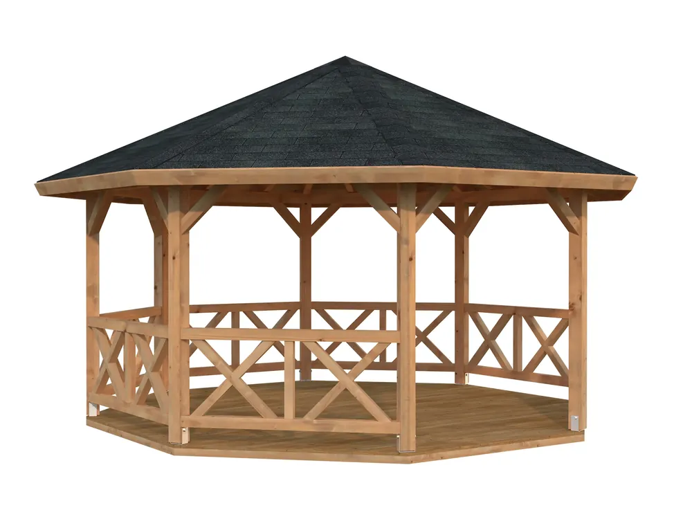 Preis Gesenkt 8-Eck-Gartenpavillon Betty 4 / 18,0m²