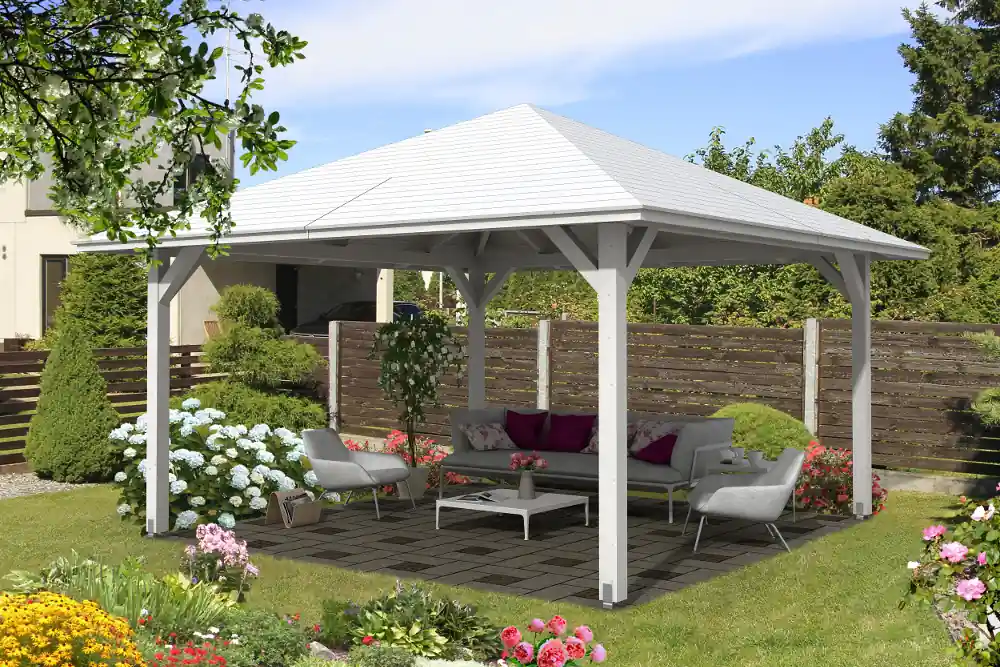 Garantierte Lieferung Gartenpavillon Cannes 3