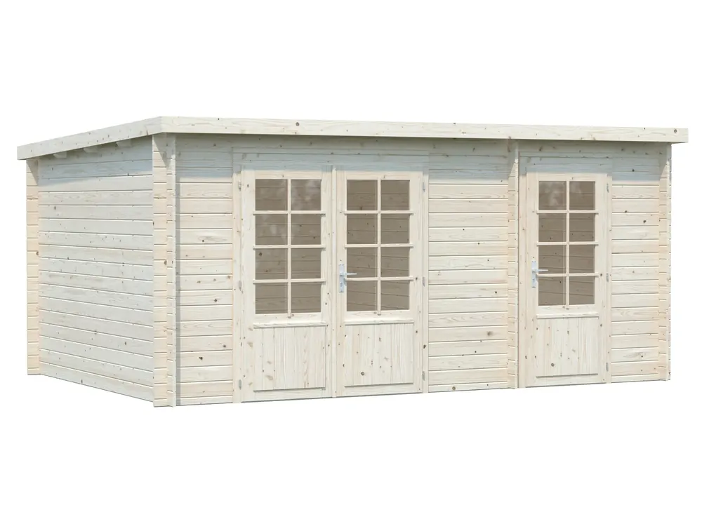 2 Raum Gartenhaus Ella 7 / 13,1m² Expressversand