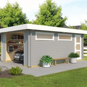 Neuheit Flachdach-Holzgarage Canberra
