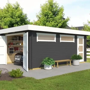 Flachdach-Holzgarage Canberra Kracherpreis