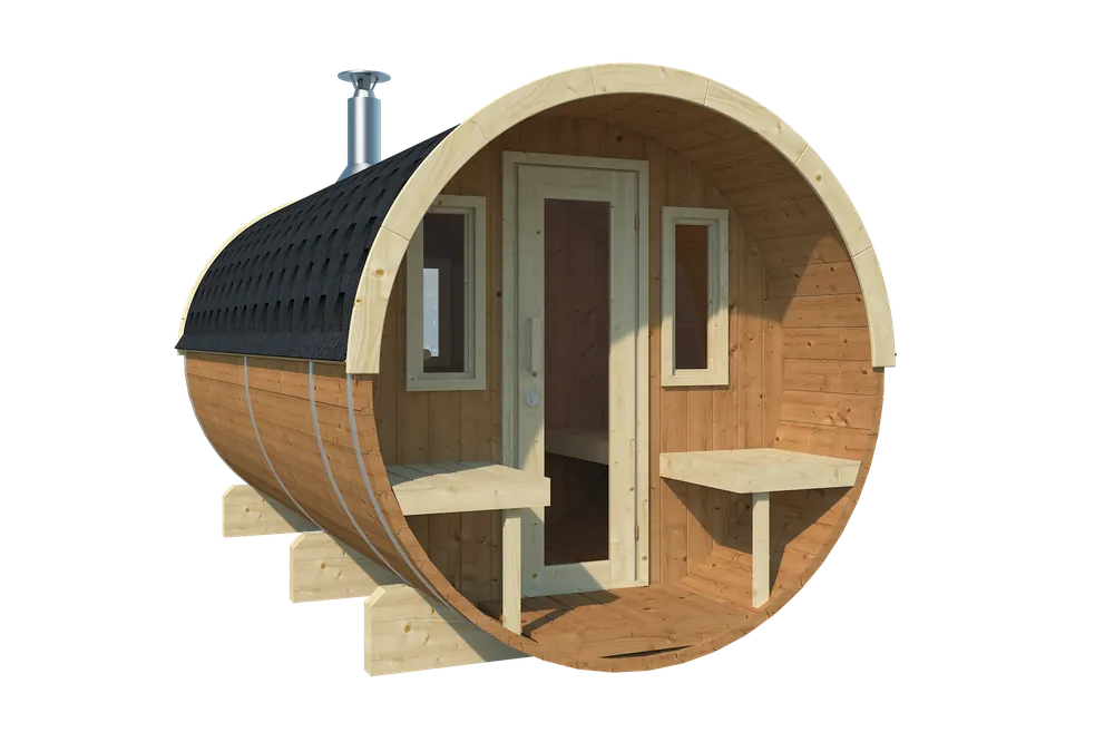 Highlight Saunafass Spreewald 400 Thermoholz