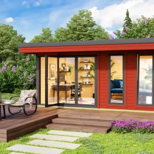 Solange Der Vorrat Reicht Home-Office Gartenhaus Domeo 8